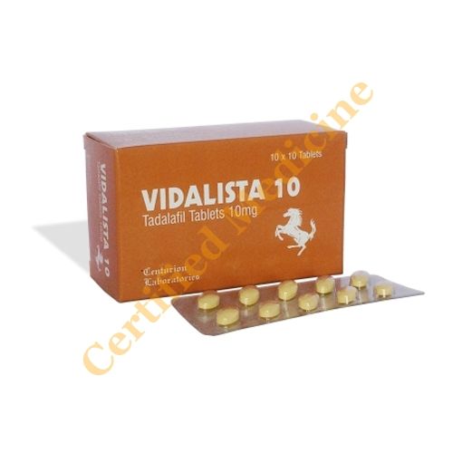 Vidalista 10 | Tadalafil | Certifiedmedicine