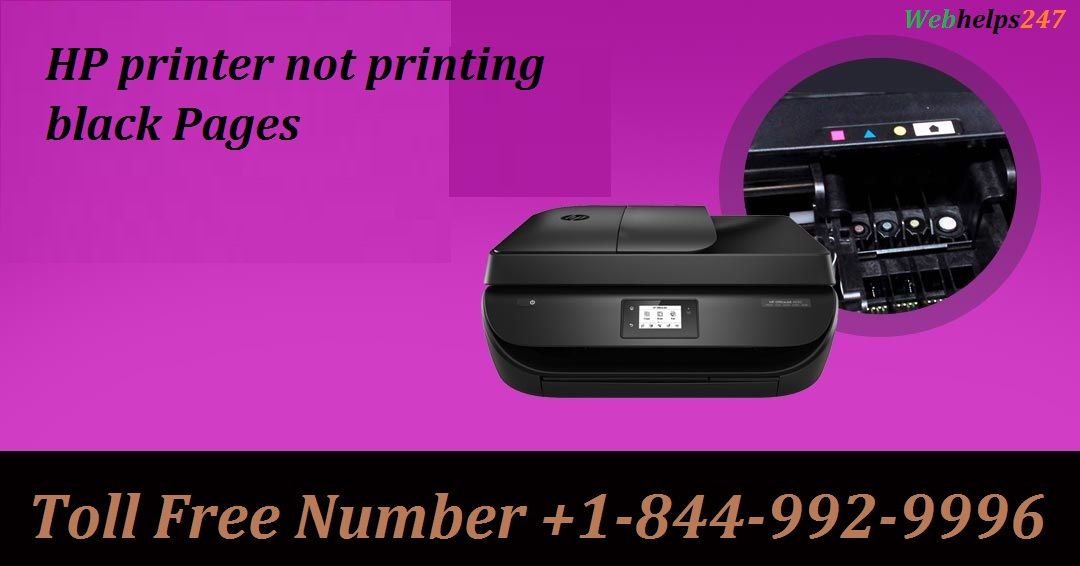 How to fix HP printer not printing black Pages call now +1-844-992-9996  