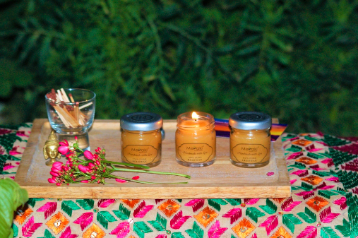 Buy Natural Beeswax Candle-Set of 3 - Meraki Essentials