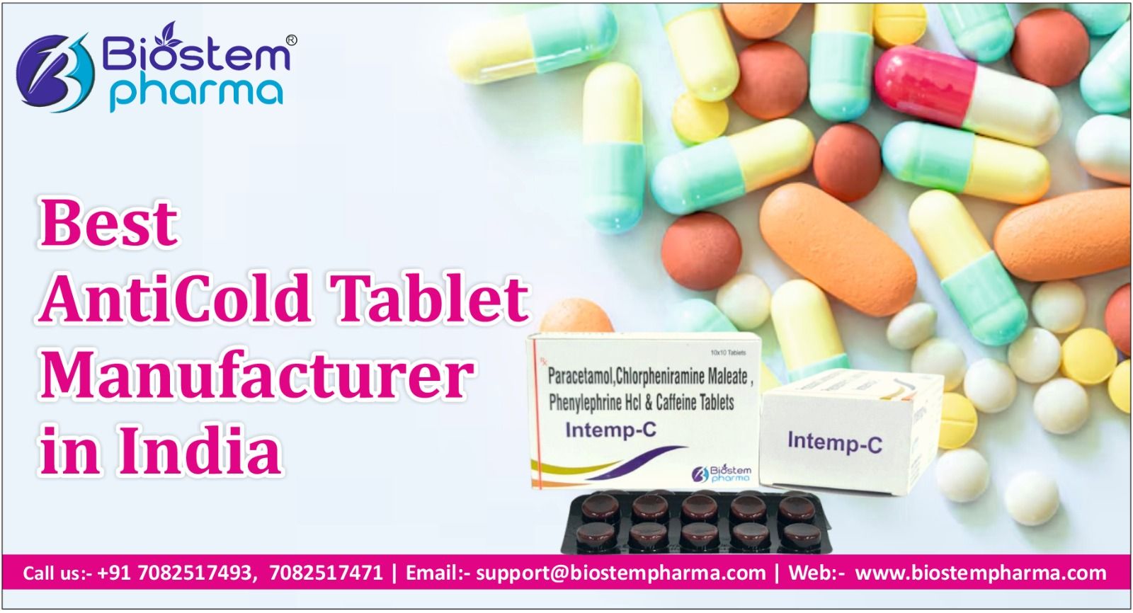 Best Anticold tablet Manufacturer in India