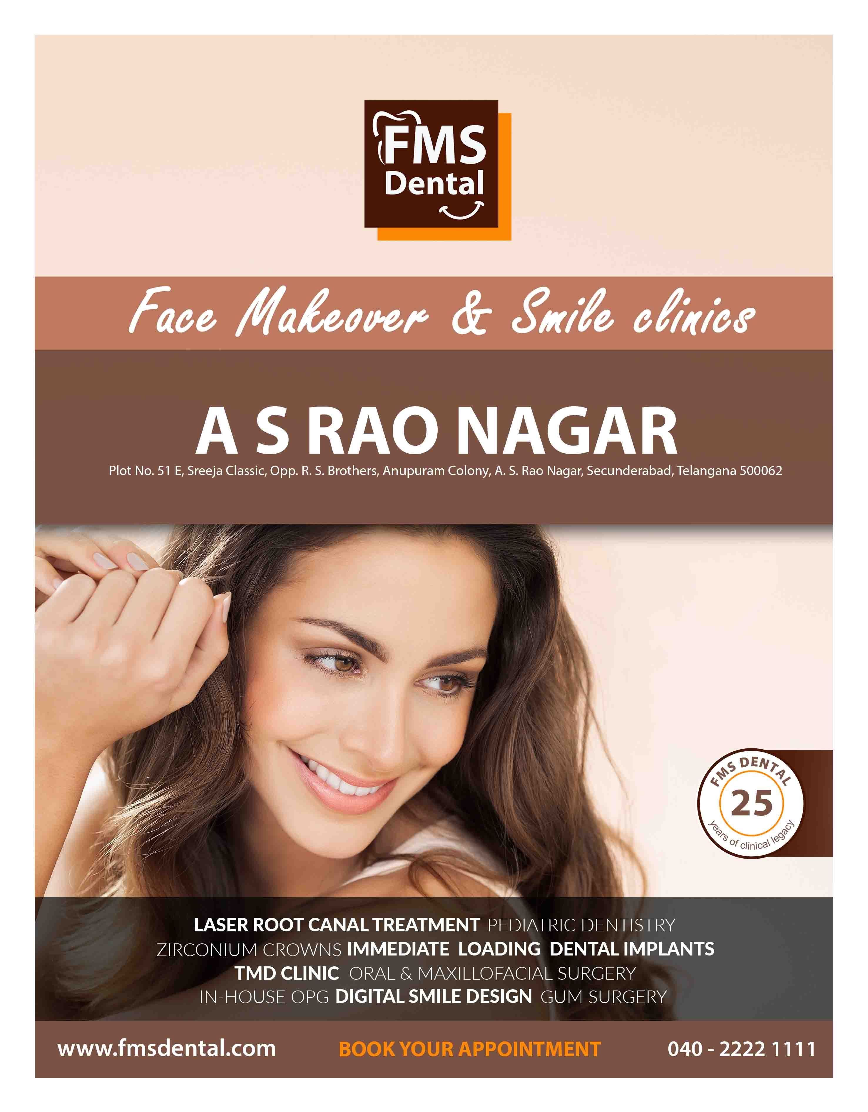 Best Dental Clinic In A S Rao Nagar Hyderabad India - FMS Dental