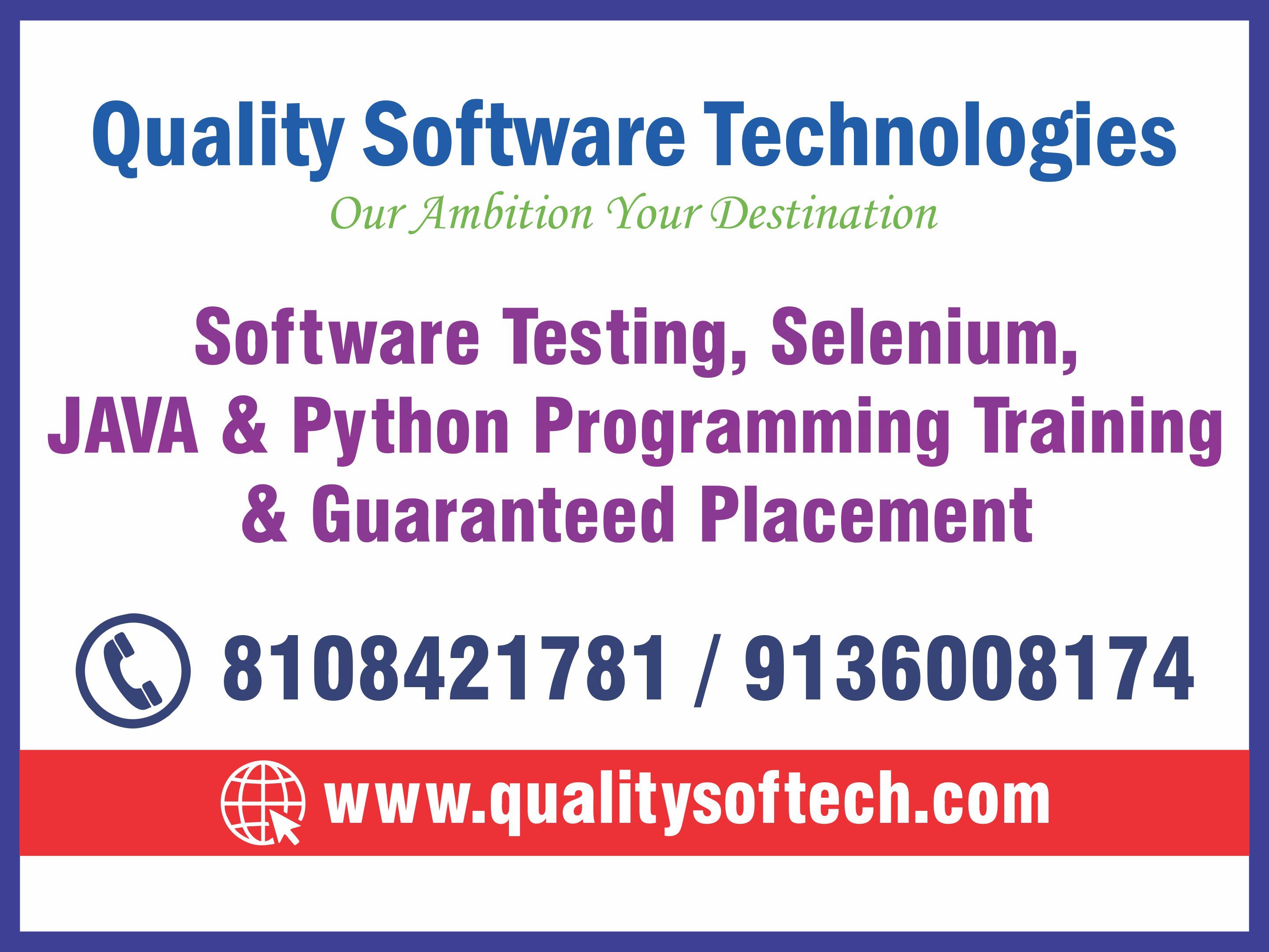 BEST PYTHON COURSES, TRAINING IN THANE – QUALITY SOFTWARE TECHNOLOGIES