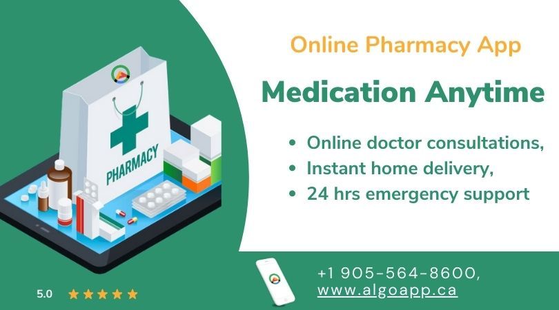 Access prescription for medication with online pharmacy app