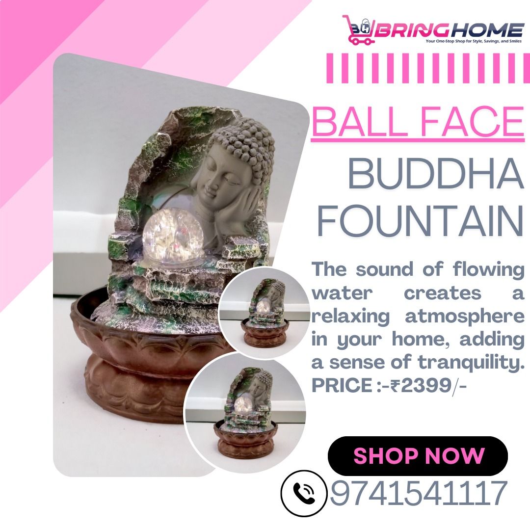 BALL FACE BUDDA FOUNTAIN 